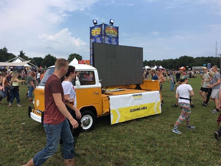 Kärcher campagne-uitingen op de Zwarte Cross