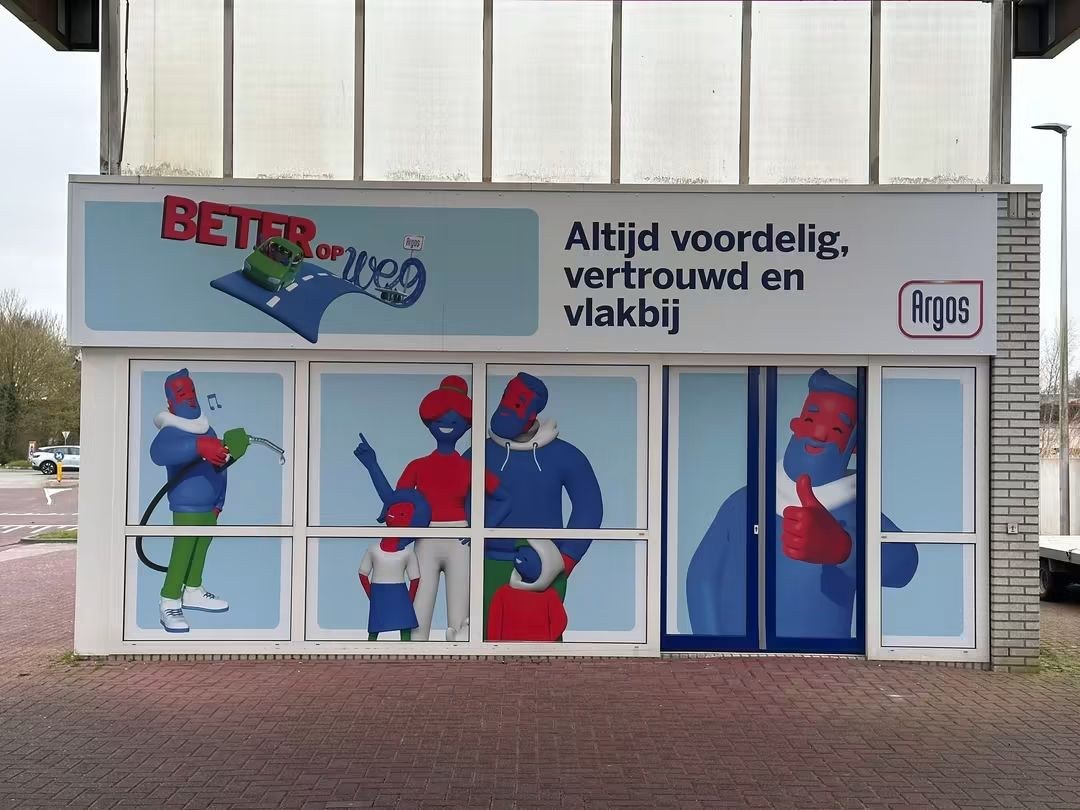 Argos · signing op locatie, foto 1